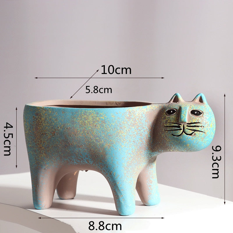 Creative Ceramic | Cat Succulent