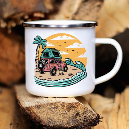 Campervan Enamel | Printed Adventure