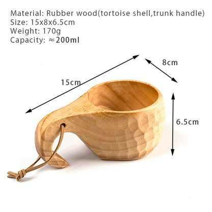 Finland Wooden | Camping Bowl Outdoor | Nordic Acacia Rubber