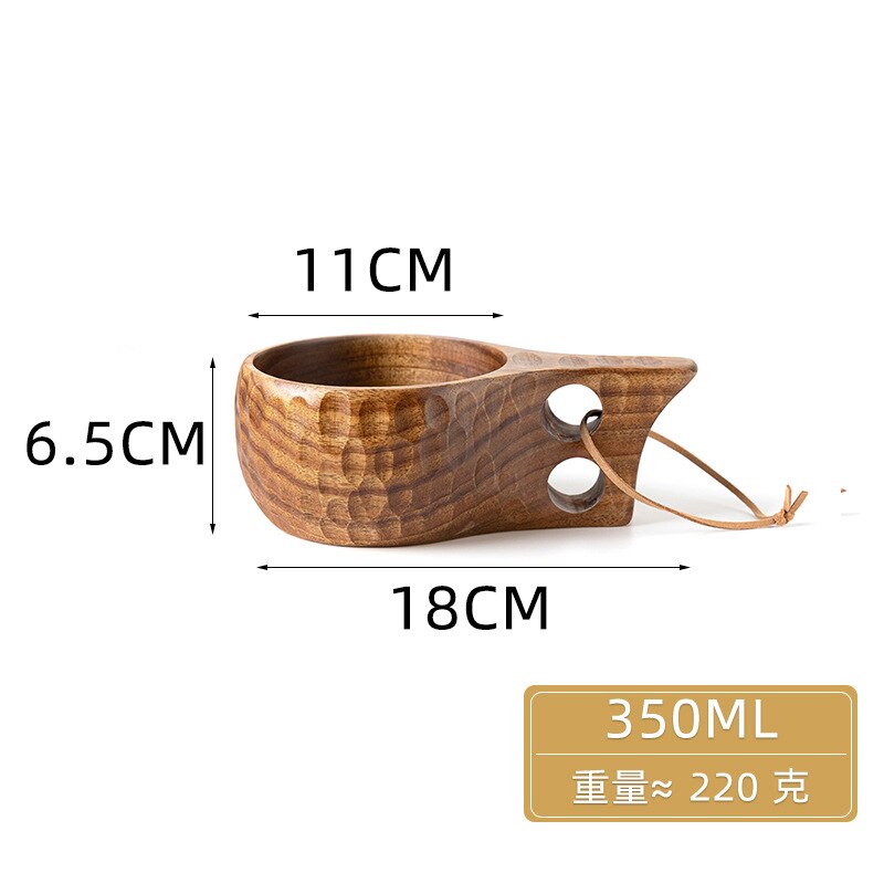 Finland Wooden | Camping Bowl Outdoor | Nordic Acacia Rubber