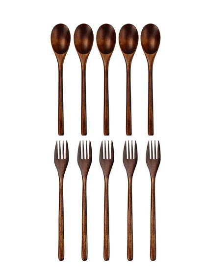 EcoWare | 5 Pieces Wooden Cutlery