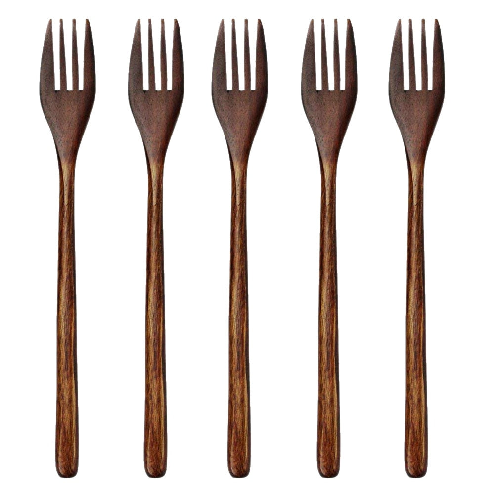 EcoWare | 5 Pieces Wooden Cutlery