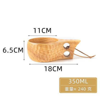 Finland Wooden | Camping Bowl Outdoor | Nordic Acacia Rubber