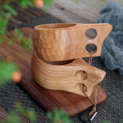 Finland Wooden | Camping Bowl Outdoor | Nordic Acacia Rubber