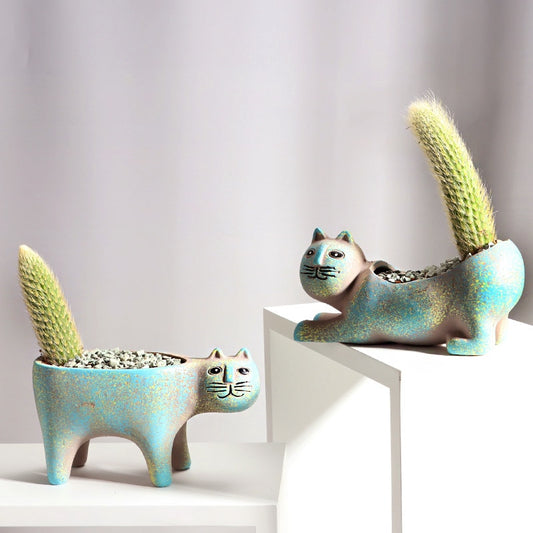 Creative Ceramic | Cat Succulent