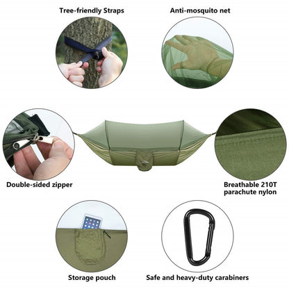 Camping Hammock | Mosquito Net Pop-Up